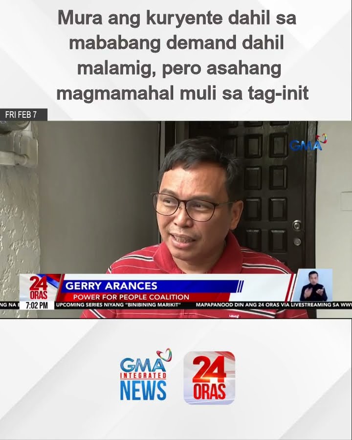 Mura ang kuryente dahil sa mababang demand dahil malamig, pero asahang magmamahal muli... | 24 Oras