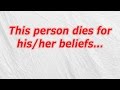 This person dies for his, her beliefs (CodyCross Crossword Answer)