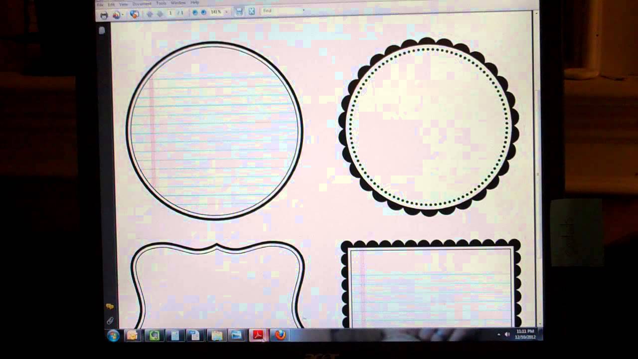 Free Scrapbook Journaling Spots Printables - YouTube