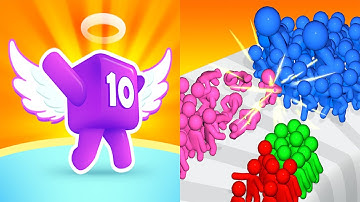 Satisfying Mobile Games ALL LEVELS Viral Tiktok Games Level Up Numbers VS Magnet Crowd