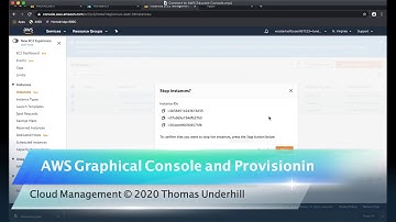 Cloud Management - AWS Educate - Graphical Console Demo, VM Creation, and SSH setup