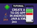 Build a To-Do App in Android Using Java & XML | RecyclerView | Interfaces | Full Code | Debugging