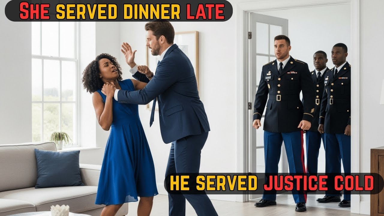 He Slapped His Wife Over Late Dinner — Unaware His Military Brother Was at the Door