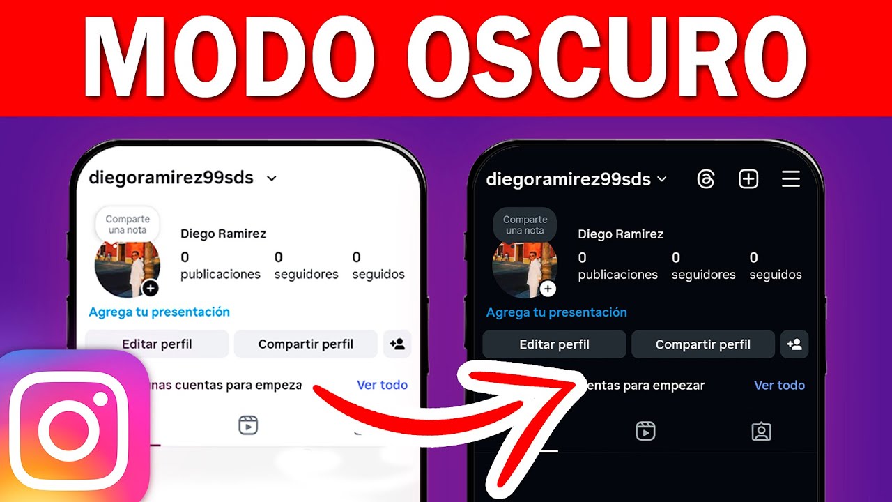 Cómo Habilitar el Modo Oscuro en INSTAGRAM (2026) ACTUALIZADO!!
