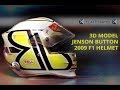 3D Model Jenson Button 2009 F1 Helmet Review