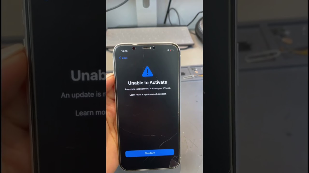 iPhone unable to activate: this is due to a failure in the
