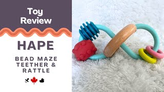 Quick Toy Review - Hape Bead Maze Teether and Rattle