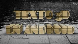 Crear Texto 3D en Android screenshot 3