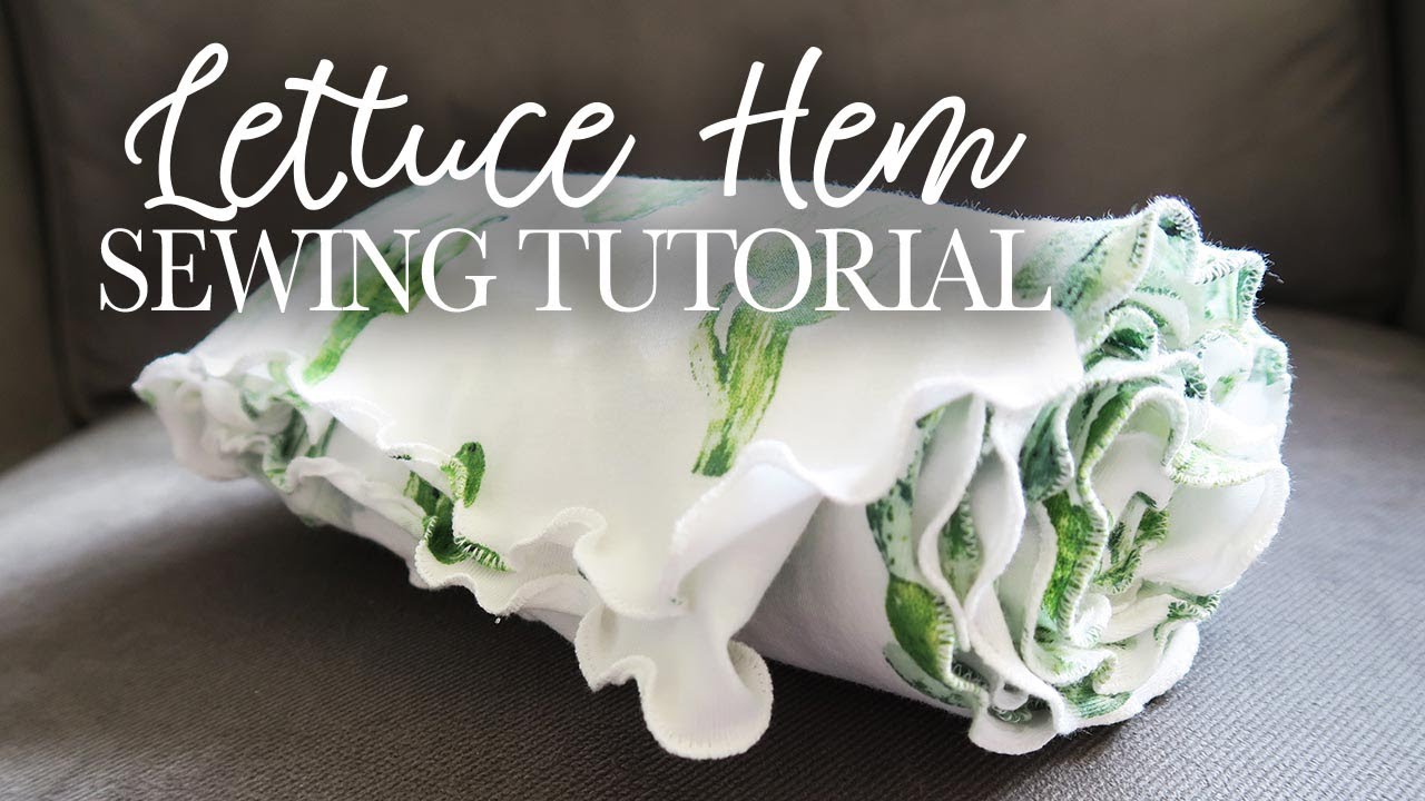 Baby Swaddle DIY  Lettuce Hem Tutorial 