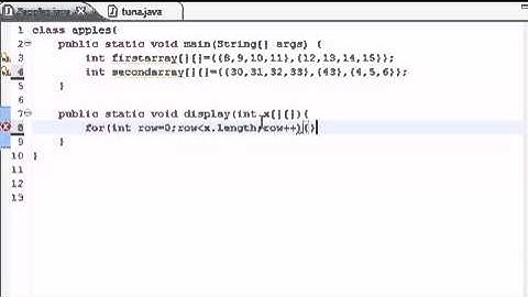 Java Programming Tutorial   34   Table for Multi Arrays   YouTube