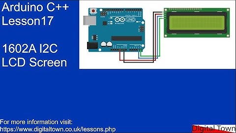 #115 Arduino C++  Lesson 17 1602A I2C LCD screen and String padding