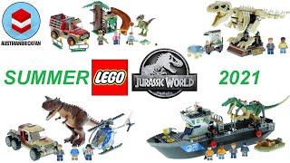 All LEGO Jurassic World Sets Summer 2021 Speed Build Compilation