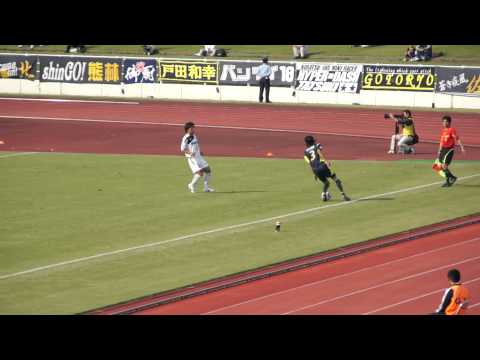 2011 天皇杯 2回戦 ファジアーノ岡山 後半 草津のコーナーキック1