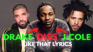 Future \& Metro Boomin - Like That (Lyrics) Ft. Kendrick Lamar