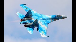 Ukrainian Air Force Sukhoi SU-27 at The Royal International Air Tattoo 2018 (DutchPlaneSpotter)