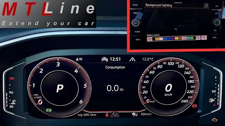 VW T-Roc facelift, MY2023 – 10 colours for instrument cluster and multimedia illumination activation