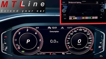 VW T-Roc facelift, MY2023 – 10 colours for instrument cluster and multimedia illumination activation