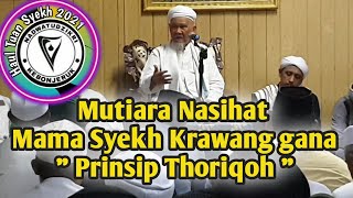 Mutiara Nasihat Mama Syekh Krawanggana || Prinsip Thoriqoh Adalah Mempelajari Rukun Iman