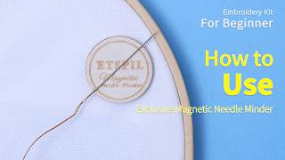 How to Use a Needle Minder？#handembroidery #embroiderytips