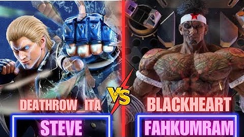 Tekken 8 🔥 BLACKHEART (_3 Ranked Fahkumram) vs DEATHROW_ITA (Steve) High Level Gameplay(1080P_60FPS)