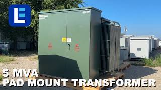 5 MVA Pad Mount Transformer - 13800V Delta Primary, 4160Y/2400 Grounded Wye Secondary