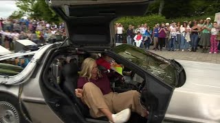 Andrea Kiewel In Back To The Future-Auto - Zdf Fernsehgarten - 31. August 2025
