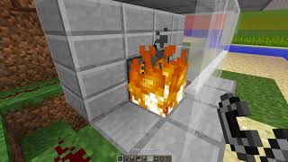 Minecraft: How To Make Automatic Fireplace with Daylight Sensor