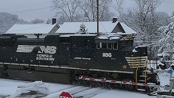 First Snow Covered Mine #Train Empties