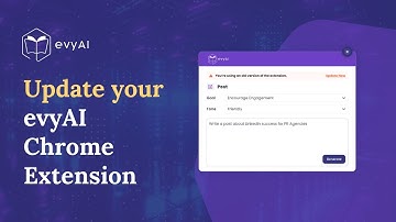 How to update the evyAI Chrome Extension (Outdated Video)