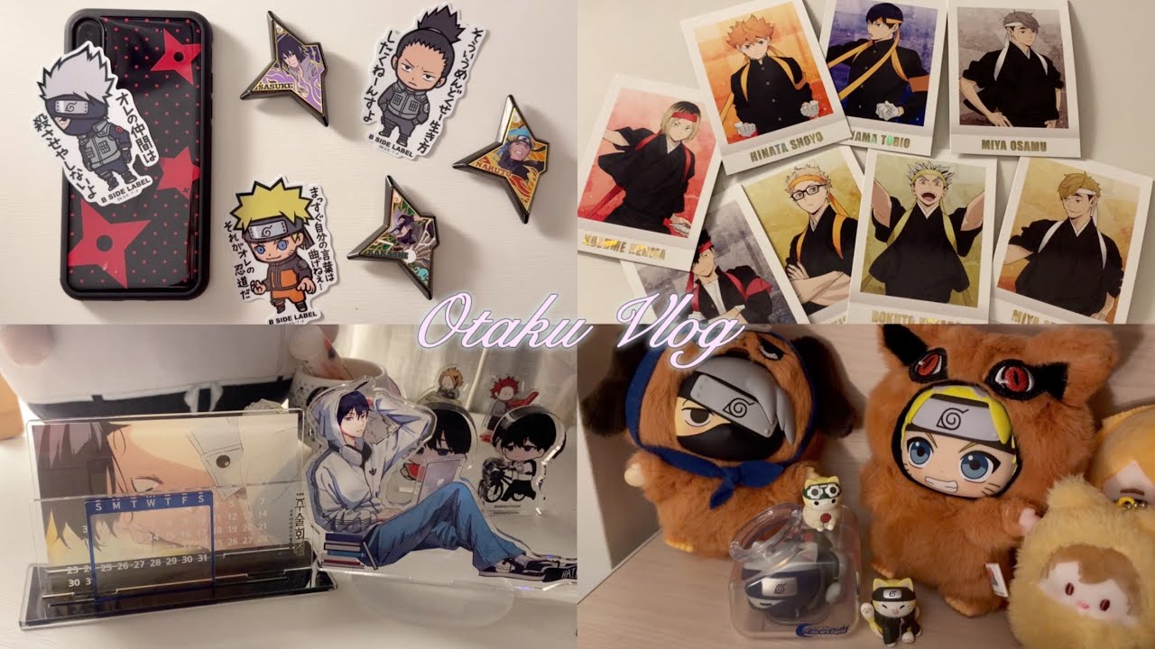 ★彡힠힠호모리를 방구석에서 꺼내는 방법: 굿즈 굿즈 굿즈 ••• | 오타쿠브이로그 • 주술회전 • 잠실 애니메이트 • 반다이 가샤폰 • 하이큐 응원단 파샤깡 • 나루토 • 귀칼