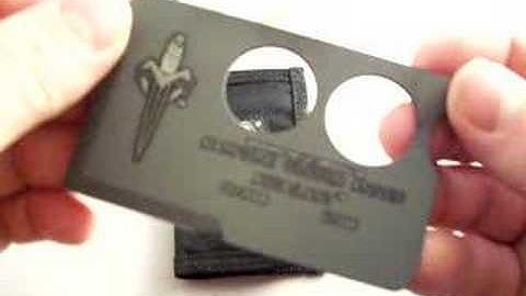 Microtech Assailant Credit Card Tool - Titanium with Black D