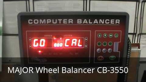 MAJOR Wheel Balancer CB-3550, Calibration