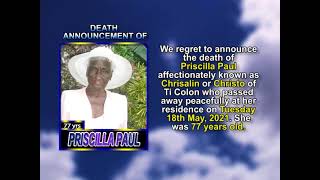 Priscilla Paul short 1