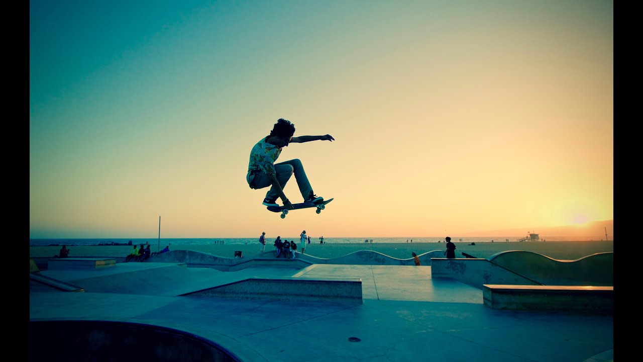 VENICE BEACH SKATE PARK DRONE SESSION YouTube