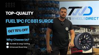 Fuel FC881 Surge 20x9 Wheels | Matte Black Gloss Lip | Tires and Wheels Direct