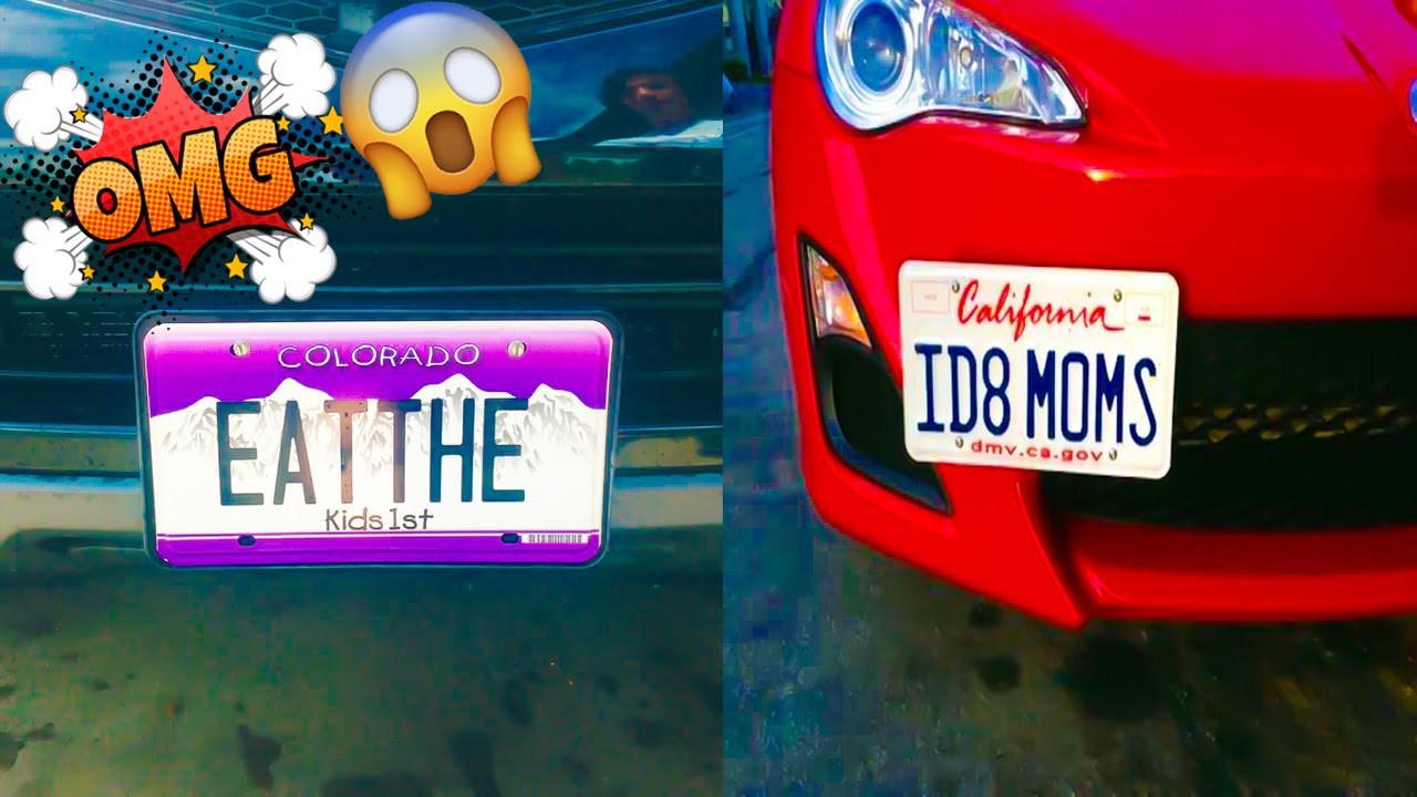 14 HILARIOUS LICENCE PLATES THAT WE CANT BELIEVE YouTube