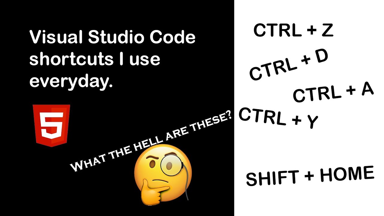 Visual Studio Code Keyboard Shortcuts I use everyday - YouTube