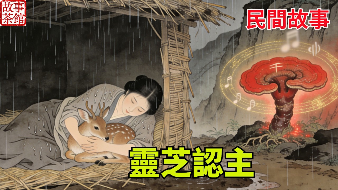 苦命寡婦淋雨臥柴房，她冒死救下被困小靈鹿，後山崖邊那株千年靈芝，竟輕聲叫他「恩人」#民間故事#情感 #睡前故事#人生感悟