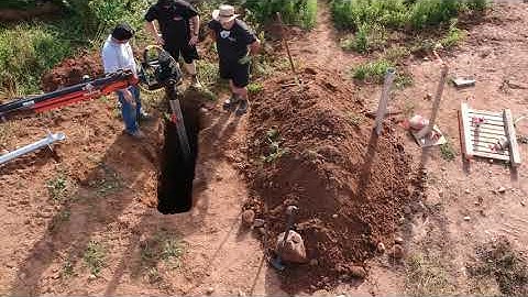 Helical Screw Pile Installation for a Solar Panel - Pro Post Foundations - Part 2