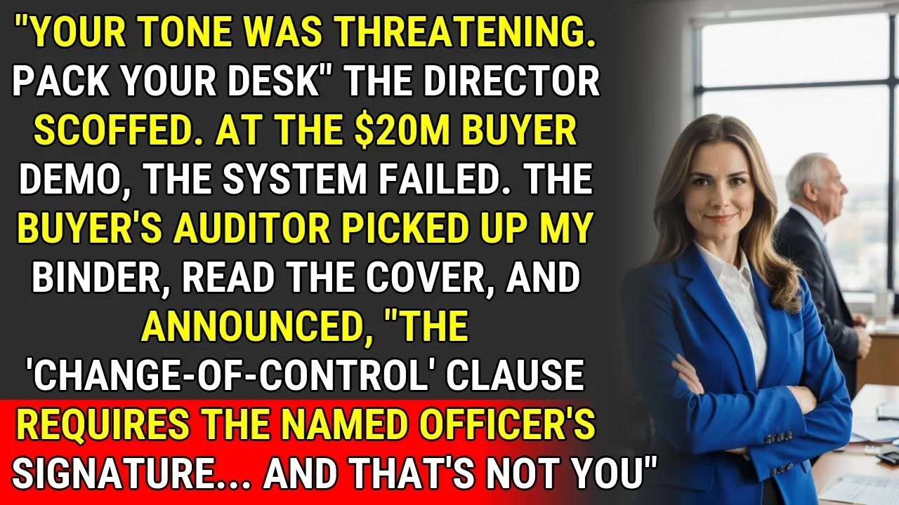 They Fired Me — My Compliance Clause Sank Their $20M Acquisition ♟️