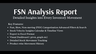 FSN Analysis Report in Odoo | Fast, Slow & Non-Moving Inventory Tracking