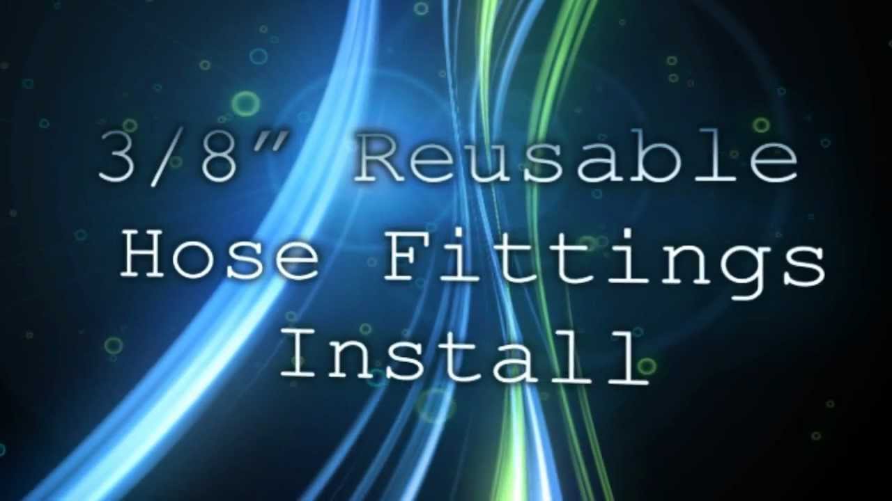 How to Install a 3/8" Reusable Hose Fitting Sprayer Depot, 1 for