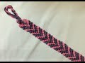 ミサンガV字の作り方 how to make V design friendship bracelet