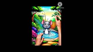 Cute Kawaii Animal Coloring Page | Relaxing Coloring Book Video