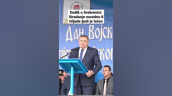 Dodik o Srebrenici: Stradanje navodno 8 hiljada ljudi je lažan #shorts