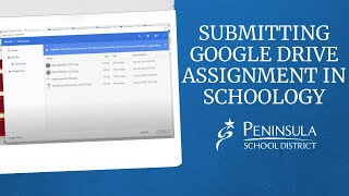 Family Supports | Submit Google Drive Assignment in Schoology - Student View