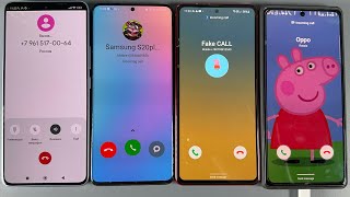Real Incoming Call vs Fake Outgoing Calls Samsung Galaxy S22 Ultra vs Galaxy Note 20 vs Note 10