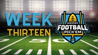 NFL Picks Week 13 | CBS Pick'em