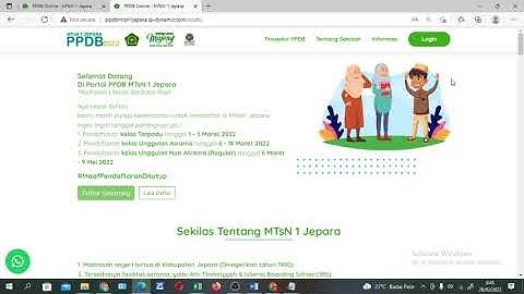 Cara mencetak SKP (surat kontrak pendidikan dan Cetak formulir)  PPDB MTsN 1 Jepara TP  2022/2023