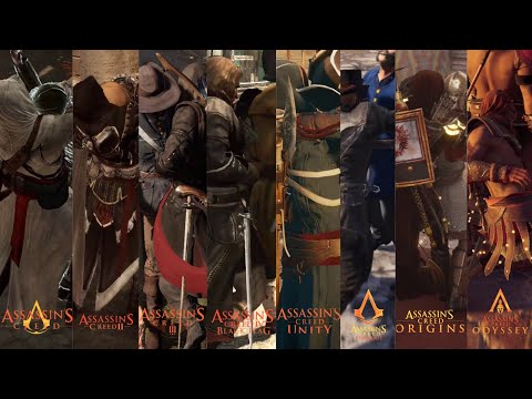 1 Minute of Hidden Blade Takedowns From Every Assassin's Creed